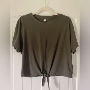 Crop Tie T-Shirt